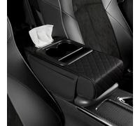 Car Armrest Cushion for Audi A4 Limousine B9 8W I 2015-2024, Centre Console Protector Ergonomic Elbow Support Storage Box Lid Cover Accessory,A