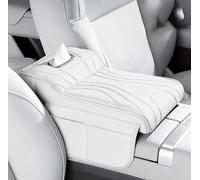 Car Armrest Cushion for BMW X1 2015-2022 2023 2024 2025 2026 F48, Waterproof Armrest Lid Cushion Protector Multifunctional Armrest Pad Interior Accessories,White