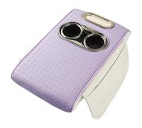Car Armrest Cushion for C upra Born | Multi-Functional Storage, Raised Comfort Support, Wear-Resistant Leather, Easy Installation, with Tissue Box and Cup Holder