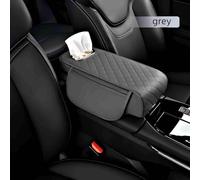 Car Armrest Cushion For Corolla Hybrid 5 Seat 2000-2023 2024, Comfortable Feel Scratch-Resistant Non-slip Microfiber Leather, Car Accessories,Grey