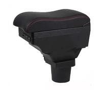 Car Armrest Cushion For Focus For MK1 Car Armrest Box Central Content Store Case Console Storage Elbow Support Rest Arm(A-Black red line)