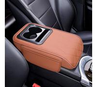 Car Armrest Cushion For Maserati Ghibli GranLusso III Diesel III S Modena, Universal Center Console Storage Box Memory Leather with Cup Holders Car Interior Accessories,D/Brown