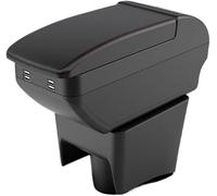 car armrest cushion For POLO Mk5 6R 2012-2018 Armrest Car Box Interior Storage Centre Accessories(B1 Red line 4)