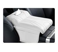 Car Armrest Cushion for Renault Master 1980-2021 2022 2023 2024 2025 X70 Console Cover with Built-in Tissue Box Memory Foam Elbow Pressure Relief Side Storage Pocket and Elastic Mesh Installation