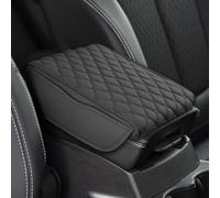 Car Armrest Cushion,Universal Car Armrest Pad,Leather Center Console Cushion Pad,Cars Memory Foam Arm Rest Cushion Cover Mat with Side Storage Bag,Arm Rest Cover Protector Box Pads for Cars (Grey)