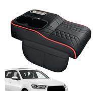 Car Armrest - Faux Leather Cushion with Storage Space, Comfortable Driving Every Day, Ergonomic Design for Relief, Practical Vehicle Solution, Extended Storage for Daily City Fah