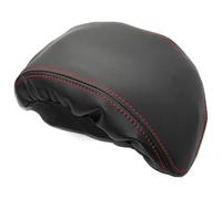 Car Armrest For BMW X1 F48 2016 2017 2018 2019 Elastic Band Type Only LHD Car Leather Center Console Lid Armrest Box Cover Trim(Black With Red)