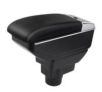 Car Armrest For Corsa D 2006-2014 Double Layer Console Center Large Storage Box Black Stitching