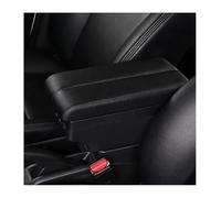 Car Armrest For Fiat 500 Armrest Box Retrofit Parts Center Console Special Storage Space Car Elbow Rest With USB Cup Holder(A-black Black Line)