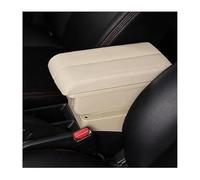 Car Armrest For Fiat 500 Armrest Box Retrofit Parts Center Console Special Storage Space Car Elbow Rest With USB Cup Holder(B-beige)