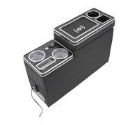 Car Armrest For Hyundai For Grand For Starex Row Front Railing Box Set Business Armrest Central Store Car(5th Black)