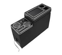 Car Armrest For Hyundai For Grand For Starex Row Front Railing Box Set General Business Armrest Central Store Car(4th Black)