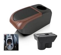 Car Armrest For Opel For Corsa E 2014 2015 2016 2017 2018 2019 Interior Center Armrest Storage Box Car Accessories(A3 6usb Brown)