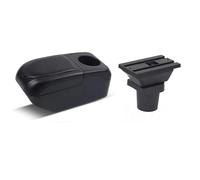 Car Armrest Interior Parts Special Retrofit Car Armrest Center Storage Box USB Cup Holder For Toyota Aqua Seat Armrest(Black-black)