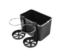 Car Armrest Multifunctional Car Storage Box Console Armrest Organizer Adjustable Stowing Tidying for Phone Tissue Cup Drink Holder(Black)