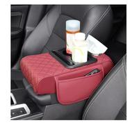 Car Armrest Organizer, for Audi Q8 2018-2025 2026 Console Storage Box Cup Holder Tissue Dispenser Elbow Support Pillow Leather Pocket,E