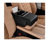 Car Armrest Organizer, for Mazda MX-30 2020-2024 (MX30) Console Storage Box Cup Holder Tissue Dispenser Elbow Support Pillow Leather Pocket,B