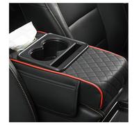 Car Armrest Organizer, for Mazda MX5 2006-2014 MX-5 Console Storage Box Cup Holder Tissue Dispenser Elbow Support Pillow Leather Pocket,A