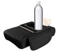 Car Armrest Pad - Car Armrest Seat Box, Car Console Storage Box, With Cup Holder, Phone Holder, Tissue Box Dispenser, Car Centre Console Armrest Pad Multi-function Storage Pad For Most Vehicle, SUV