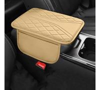 Car Armrest Pad for Alfa Romeo GT | Brera | Spider | 8C Competizione | MiTo | 4C | Junior | Tonale, Anti-Scratch Armrest Seat Box Cover Mat Armrest Cushion Pad Comfortable Protector,B Beige