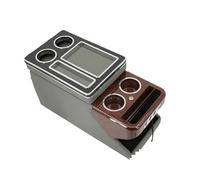 Car Armrest Pad FOR HYUNDAI FOR PALISADE 2020-2023 Car Row Front Railing Box Set Universal Business Armrest Central Store Mobile(C gray)