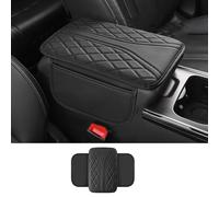 Car Armrest Pad for Lexus NX/NX 200/NX 200t/NX 300t/NX 300h/NX 450h+, Anti-Scratch Armrest Seat Box Cover Mat Armrest Cushion Pad Comfortable Protector,A Black