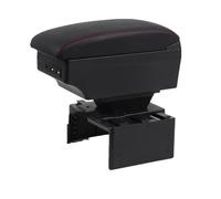 Car Armrest Pad For Megane 2 Car Interior Armrest Box Retrofit Parts Storage Box USB LED Replacement Accessories Car Armrest Cover(B style gray 3USB)
