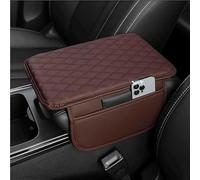 Car Armrest Pad for Mercedes Benz CLA Shooting Brake 2020-2023 2024 2025, Centre Console Pad Memory Foam Cushion Car Armrest Storage Box Mat Waterproof Interior Accessories,D/Brown