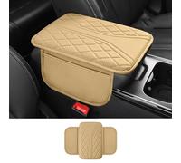 Car Armrest Pad for Subaru Impreza/Legacy/WRX/Coupe BRZ, Anti-Scratch Armrest Seat Box Cover Mat Armrest Cushion Pad Comfortable Protector,B Beige