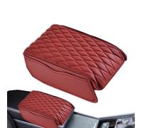Car Armrest Pad,Leather Armrest Mat with Memory Foam Padded Armrest with Side Pockets | Automotive Interior for Caravan, , SUV, Truck, Minivan, Racing