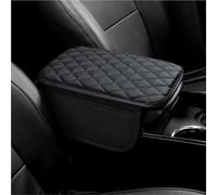 Car Armrest Pad PU Leather Breathable Center Console Box Cover Armrest Box Cover For Seat For Ibiza 6j For Leon 5f Mk2(Black)