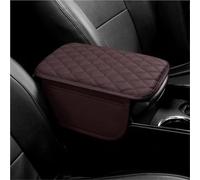 Car Armrest Pad PU Leather Breathable Center Console Box Cover Armrest Box Cover For VW For Golf 4 5 6 7 8 Mk5(Brown)
