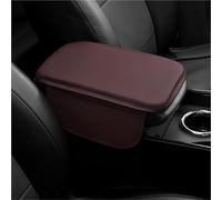 Car Armrest Pad PU Leather Breathable Center Console Box Cover Armrest Box Cover For Vw For Passat B5 B6 B7 B8 CC(Brown-a)