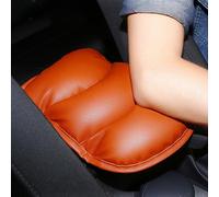 car armrest PU Auto Console Central Armrest Soft Pad Cushion Mat Universal Car for Seat Box Padding for Protective Soft Mats(Brown)