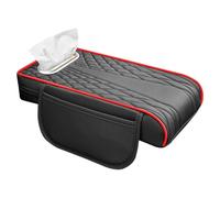 Car Armrest Storage Box | Auto Console Side Extra Storage Boxes | PU Leather Multifunctional Auto Console Side Box With Pocket For Keys, Sunglasses
