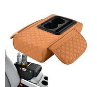 Car Armrest Storage Box, Car Center Console Cushion Pad, Console Storage Box With Cup Holder, Vehicle Center Console Cover, Vehicle Armrest Organiser Tray For Most Vehicle, suvs, Truck