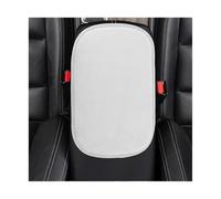 Car Armrest Storage Box Cover Leather Cushion For Mitsubishi Asx For Lancer 10 For Outlander 3 L200 For Pajero Sport For Galan(White)