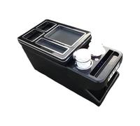 Car Armrest Storage Box For T&oyota For Sienna 2021 2022 2023 2024 + Car Interior Front Armrest Box With USB Cup Holder Atmosphere Light(No Wireless Charge 1)