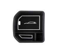 Car Armrest Storage Box For T-ROC 2017 2018 2019 ABS Car Central Storage Armrest Console Box Storage Tidying Container Organizers(White edge mat)