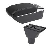 Car Armrest Storage Cover For Fiat For Panda For PANDA II Armrest Box Cup Holder USB Interface Interior Car Styling(C3 White Line 7usb)