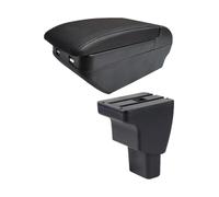 Car Armrest Storage Cover For Hyundai For I10 Car Armrest Central Storage Box Interior Dedicated Retrofit Parts Accessories(H All Black 4 Usb)