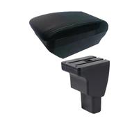 Car Armrest Storage Cover For Hyundai For I10 Car Armrest Central Storage Box Interior Dedicated Retrofit Parts Accessories(F All Black No Usb)