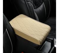 Car Armrest Storage Cushion for Ford Kuga MK1 MK2 MK3 2008-2025, Universal Leather Center Console Covers Box Protector Pad Interior Accessories for Suv Truck Vehicle, B/Beige