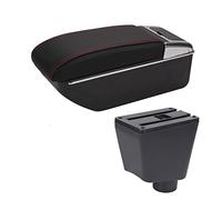 Car Armrests Armrest For Clio 4 Car Box For 3 III IV Accessories Storage Cup Holder Ashtray USB(D1 Black red No USB)