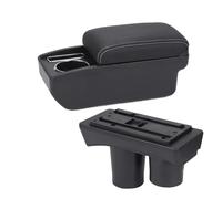 Car Armrests Boxs For Citroen For C3 C2 Armrest Box Car Auto Storage Cup Holder Dedicated Interior Retrofit Accessories Central armrest box(C Black white NOUSB)