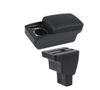 Car Armrests Boxs For Hyundai I10 Armrest Box Car Double-layer Central Storage Dedicated Retrofit Accessories Central armrest box(N white line No USB)