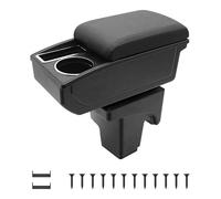 Car Armrests For Ford Focus 3 Mk3 2011-2019 Centre Consoles For Car Double Storage Space With Drink Holdercomfortable And Durable Leather Black