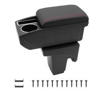 Car Armrests For Ford Focus 3 Mk3 2011-2019 Centre Consoles For Car Double Storage Space With Drink Holdercomfortable And Durable Leather Black