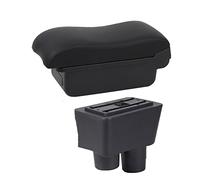 Car Armrests For Nissan For Almera Armrest For For For Versa Car Box Storage Refit Ashtray Decoration Accessories(C2 Black line NO USB)