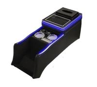 Car Armrests For Odyssey For Elyssion Car Front Armrest Console Box Storage Apartment Wireless Charging Drawer(Side Light Black)